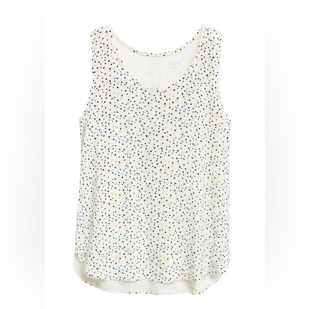 LOFT Multicolor Polka Dot Tank Top - Picture 3 of 14
